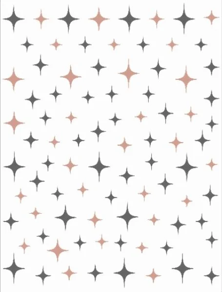 Nagelsticker - Aufkleber selbstklebend - Nail Sticker - gold schwarz Winter Silverster sterne